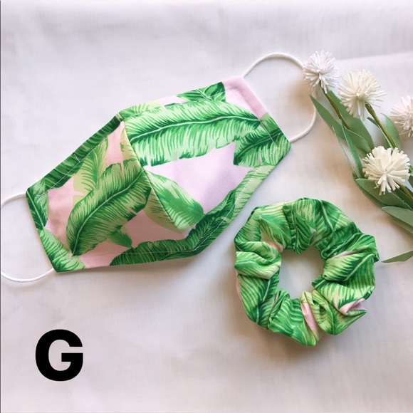 Set handmade facemask & scrunchie - Picture 7 of 10